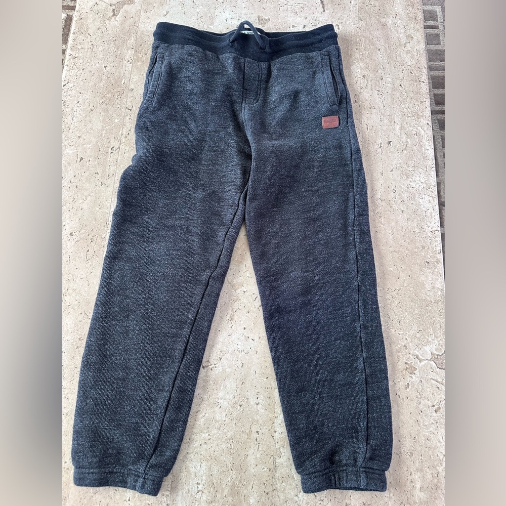 Billabong Kids Charcoal Gray Fleece Joggers